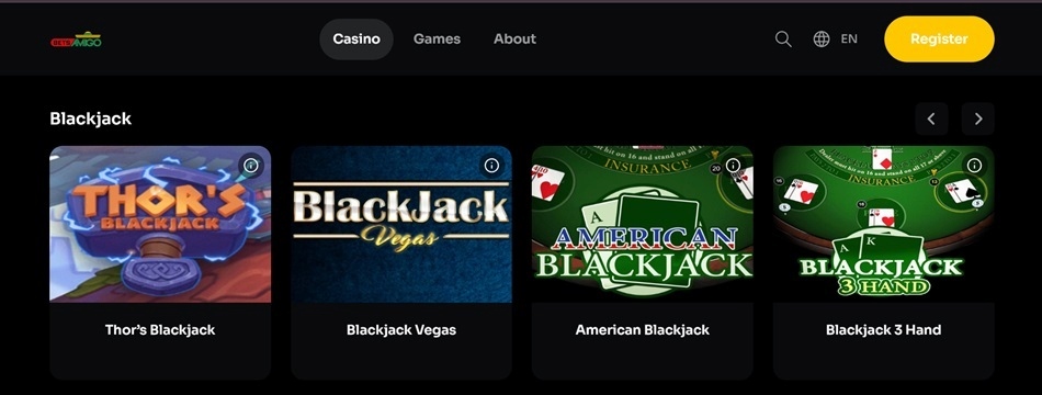 BetsAmigo Nejlepší online casino